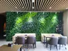 Parede de Plantas Simuladas Parede de Plantas Verdes Tridimensional Flores Artificiais Bíônicas Superfície de Parede de Fundo Paisagem Decoração de Parede Externa de Loja