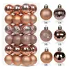 Amazon Transfronterizo Juego de 3 cm/4 cm/6 cm de Adornos de Bolas de Navidad Galvanizadas Suministros para Decoración de Árboles de Navidad Bolas Colgantes
