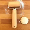 Rolo de Massa de Madeira de Faia com Pontas Duplas para Uso Doméstico Rolo Sólido de Madeira Bastão para Abrir Massa de Pastel Conjunto de Ferramentas de Panificação