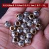 Liga de Prata de Xizang Bicolor Pulseira de Contas Cilíndricas Mantra de Seis Palavras com Furo Grande Contas Soltas Joias Acessórios DIY Materiais