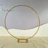 Novos Adereços de Casamento Anel de Ferro Forjado Fundo de Casamento Arco Redondo Decoração de Festa Estrutura Redonda de Ferro Haste Única para Balão Novo Produto