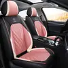 Fundas para Asientos de Coche en Stock, Cobertura Completa para Cinco Asientos, Universales para Todas las Estaciones, Cojines de Asiento de Cuero con Bloques de Color para Asientos Delanteros Individuales y Dobles