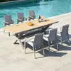 Mesas e cadeiras para pátio externo, mesas e cadeiras de chá ao ar livre, mesas de jantar comerciais de lazer para terraço externo, conjuntos de mesa e cadeira para jardim de villa