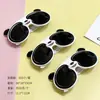 Nuevas Gafas de Sol de Silicona con Dibujos de Panda Gafas de Sol Polarizadas para Niños Gafas Lindas Panda Rojo Anti-UV para Hombres y Mujeres