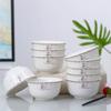 Cuenco de porcelana Jingdezhen para el hogar, cuenco de arroz, cuenco de cerámica, vajilla, juego de platos, cuenco de arroz, cuenco de sopa