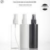 Fábrica em estoque frasco spray frasco plástico spray delicado cosmético desinfetante branco preto perfume engarrafamento separado líquido