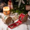 Nuevo Listón Estampado Rosa Cebolla Árbol Pequeño Navidad Listón de Satén Navidad Guirnalda Árbol de Navidad Decoración Listón para Arreglos