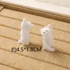 Vento fofo fofo fofo macio três-dimensional flocado gato DIY brincos feitos à mão presilha de cabelo acessórios de cabelo acessórios para capa de celular