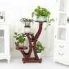 Soporte para Flores para Sala de Estar, Balcón Interior, Multicapa, Oferta Especial, Uso Doméstico, Madera Maciza, Modelo Nuevo de Moda, Soporte para Flores Estilo Nórdico y Chino