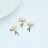 Aleación Electroforesis Alta Retención de Color Colgante de Bambú Colgante Hoja de Bambú Agujero Pasante Accesorios Pulsera Estilo Antiguo DIY Cuentas Sueltas Accesorios Espaciadores