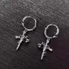 Brincos de Argola Cruzados Minimalistas de Design Simples de Nicho Estilo Coreano Personalidade High-End Doces Cool Moda Versátil