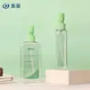 Botella Cuadrada de Loción de 200 ml, Limpiador Facial, Jabón de Manos, Botella Dispensadora de Champú de Plástico PET con Bomba, Boca de Rosca 24