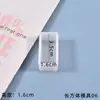 Molde de Silicona para Colgante de Etiqueta Colgante de Resina de Cristal DIY Espécimen de Flor Seca Borde Ondulado Forma de Corazón Redondo Superficie de Espejo Con Agujero