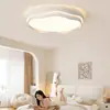 Lámpara de techo para dormitorio color crema, Moderna y simple de alto brillo para dormitorio principal, Luz de espectro completo para comedor, Luz para habitación infantil que protege los ojos