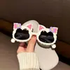 Óculos de Sol de Gato Estilo Novo, Óculos de Sol Infantis Fofos de Desenho Animado, Amigáveis aos Olhos, Anti-UV, Óculos Estilosos para Fotos para Meninas