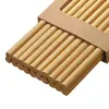 Pauzinhos Domésticos de Alta Qualidade, 10 Pares Atacado, Pauzinhos de Bambu Natural, Resistentes a Mofo, Sem Tinta, Para Catering Comercial, Pauzinhos Resistentes a Altas Temperaturas
