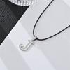 Nuevo collar de acero inoxidable europeo y americano con 26 letras, estilo hip hop, cadena mágica para clavícula, collar con inicial para pareja, venta al por mayor