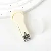 Cortador de unhas série cor de doce com capa protetora simples criativo mini afiado portátil
