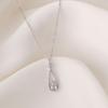 Colar de Renda em Prata S925 Gota d'Água Novo Estilo Corrente de Clavícula Personalizada Cravejada de Diamantes Corrente de Pescoço Simples Elegante da Moda Y490