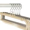 Cabide para calças especial com flocado cabide para roupas calças casa sem costura antiderrapante economizador de espaço cabide para calças multifuncional fabricantes