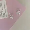 Pendientes Dulces Versátiles de Uso Diario con Clip de Mosquitero de Lazo, Diseño de Nicho, Puños de Oreja de Lujo Ligero, Dulces y Frescos