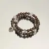 Conjunto de Seis Peças de Pulseiras Estilo Antigo Ilha de Tinta Glacial, Pulseiras Empilháveis de Camada Dupla, Design de Nicho para Homens e Mulheres, Ideia de Presente