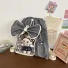 Bolsa Ita Transparente Bidimensional de Grande Capacidade 2026 Moda Novo Produto Bolsa Tote de Ombro Único com Design de Laço Mochila Multiuso