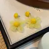 Pendientes de Dopamina Coloridos de Nuevo Estilo con Borlas y Flores, Aretes y Accesorios de Moda Frescos y Dulces de Yiwu