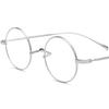 Armazón Ultra Ligero de Titanio Puro para Miopía Vintage Artístico Redondo Prince Armazón de Gafas Ópticas para Hombre Recubrimiento IP Shenzhen