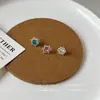 Pendientes de Copo de Nieve Azul Fresco, Simples, Compactos, de Gama Alta, Únicos, Versátiles, de Dopamina