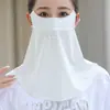 Mascarilla de Protección Solar, Protección de Cuello Largo para Verano, Anti-UV Integrado, Secado Rápido, Transpirable, Máscara Fina de Sombrilla para Viajes al Aire Libre