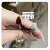 Brocha Pequeña de Hierro para Corrector con Triángulo Oblicuo para Cubrir con Precisión Surcos Lagrimales, Surcos Nasogenianos, Ojeras, Brocha de Maquillaje Sin Rastro con Pelo Animal
