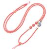 Cordón trenzado de cuatro hebras DIY tejido jade texto dorado jugar nada tarjeta colgante cuerda al por mayor nudo mandala cuerda de collar