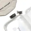 Diseño retro, nuevo anillo de circonita cúbica envejecida para mujer, diseño de cruz ancha, estilo resistente, versátil, de alta gama, nicho, anillo abierto