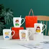 Canecas de Café de Cerâmica Impressas, Canecas de Casal, Canecas de Lembrança no Atacado, Canecas, Caixas de Presente Criativas para Clientes durante o Festival do Meio Outono