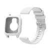 Adecuado para Reloj Garmin Venusg2 Cubierta Protectora de Silicona + Juego de Correa de Cuadros Pequeños