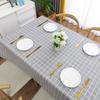 Toalha de Mesa de PVC de Luxo de Alta Qualidade, Impermeável, à Prova de Óleo, Resistente ao Calor, Lavável, Estilo Japonês, Textura de Algodão e Linho, Fábrica de Tapetes para Mesa de Jantar e Mesa de Centro