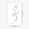 Pegatinas de Tatuaje de Flor Dopamina Nuevas Transfronterizas Impermeables Larga Duración Gama Alta Pequeñas Frescas Simples Pegatinas de Tatuaje