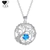 Knn-471 Collar de Árbol de la Vida de Alta Gama con Incrustaciones de Diamantes, Colgante de Estilo Lujo Ligero Transfronterizo, Cadena para Clavícula que No se Desvanece