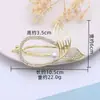 Pinza de Pelo con Flecos Negros Retorcidos y Placa Trasera de Flor Retro para el Lado del Cabello Pinza para el Pelo Accesorios de Peluquería de Alta Gama Pinza para el Pelo de Cola de Pescado Venta al por Mayor