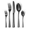 Juego de Cubiertos Gruesos de Acero Inoxidable 430 de Amazon Transfronterizo, Juego de Cinco Piezas de Cuchillo, Tenedor y Cuchara para el Hogar, Hotel, Vajilla Occidental