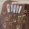 Novos Acessórios para Nail Art de Laço de Guirlanda de Natal, Liga Metálica Super Brilhante Estilo Japonês Incrustada com Diamantes e Pérolas, Decorações de Diamante para Unhas de Guirlanda