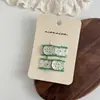 Grampo de Cabelo Flor Xadrez Geométrico BB Clip Menina Doce Han Feng Acessórios de Cabelo Frescos para Crianças Grampo para Franja Clipe Lateral para Mulheres