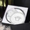 Louça de Porcelana Bone China Pratos Estilo Ocidental Mato Prato Raso 10 polegadas Prato Raso 8 polegadas Venda Direta da Fábrica Caixa de Presente Mesa Desenho Animado