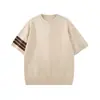 Camiseta de Hombre Hecha a Medida para Verano, Estilo New Old Money Nuevo, Manga Corta, Marca de Moda Americana, Camiseta de Media Manga
