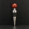Em estoque vermelho madeira oval cabeça liga seis anéis rolha de vinho tinto uva preservação selado rolha de garrafa criativo bonito conjunto de vinho