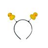 Tiara Infantil Pato Amarelinho Fofo Vendendo Fofo Novo Celebridade da Internet Ao Vivo Faixa de Cabeça Pato de Pelúcia Presilha de Cabelo Amor Tiara