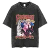 Camiseta Manga Corta Cuello Redondo Lavable Anime Motosierra Y2Kt Ropahombre Ropa de Hombre Estilo Nuevo Camiseta Camiseta de Hombre
