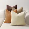 Funda de Cojín para Sofá de Pana Rayas Maíz Color Sólido Transfronteriza Tela Color Sólido Cojín Trasero de Cama para el Hogar Dropshipping