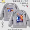 Moletom Raglan de Manga Longa Infantil do Sonic com Estampa Super Sonic e Shadow Top para Meninos Rato Sonic Roupas Infantis